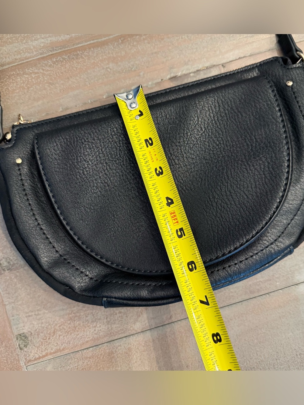 Lauren Conrad Black Cross Body Bag Black Orange Slice Crossbody Bag Preowned - Picture 6 of 14